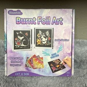 Burnt Foil Art - Cat & Dog Design